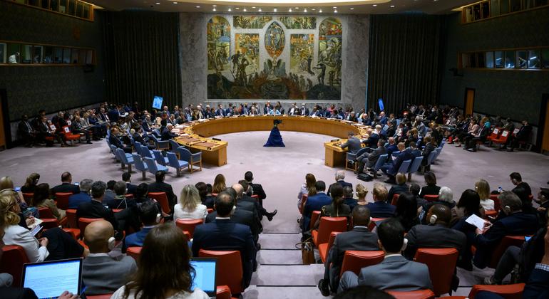 اجتماع مجلس الأمن الدولي بشأن الحفاظ على السلام والأمن في أوكرانيا.
